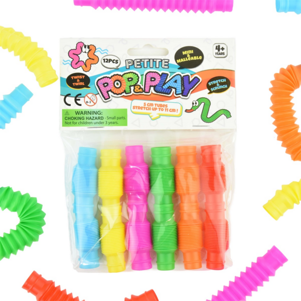 Robetoy | Pop & Play tubes, 12 stk