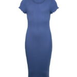 Rosemunde Kjole - Modal/Bomuld - Rib - RkBalta - Dutch Blue