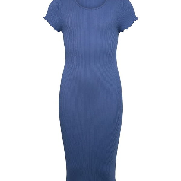 Rosemunde Kjole - Modal/Bomuld - Rib - RkBalta - Dutch Blue