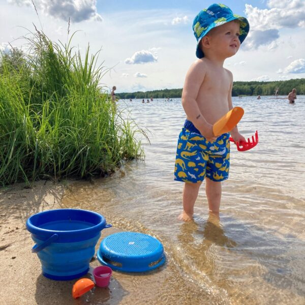 Schildkröt | Sandleg - Spandsæt med 7 dele - Blå