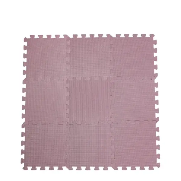 Skumlegegulv Bekids, Støvet Rosa 9 stk