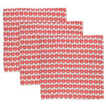 Småfolk Stofbleer - 3-pak - 79x79 - Apple Red