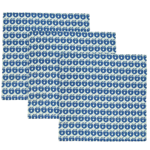 Småfolk Stofbleer - 3-pak - 79x79 - Blue Lolite