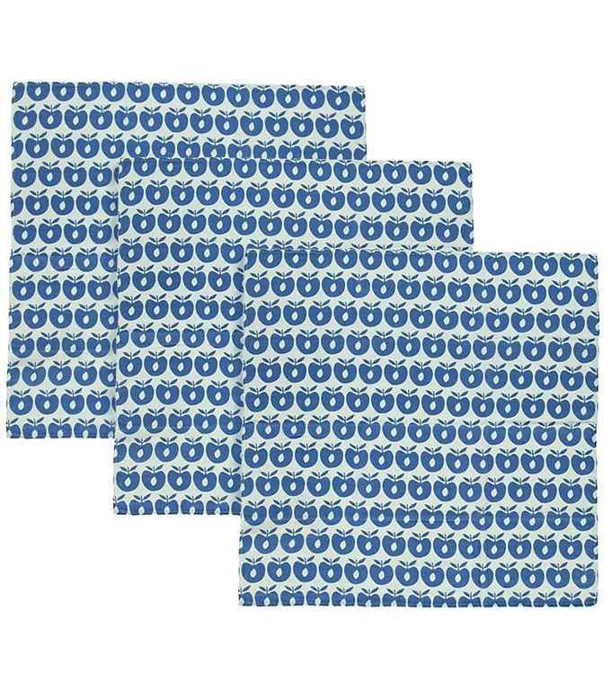 Småfolk Stofbleer - 3-pak - 79x79 - Blue Lolite Småfolk Stofbleer - 3-pak - 79x79 - Blue Lolite