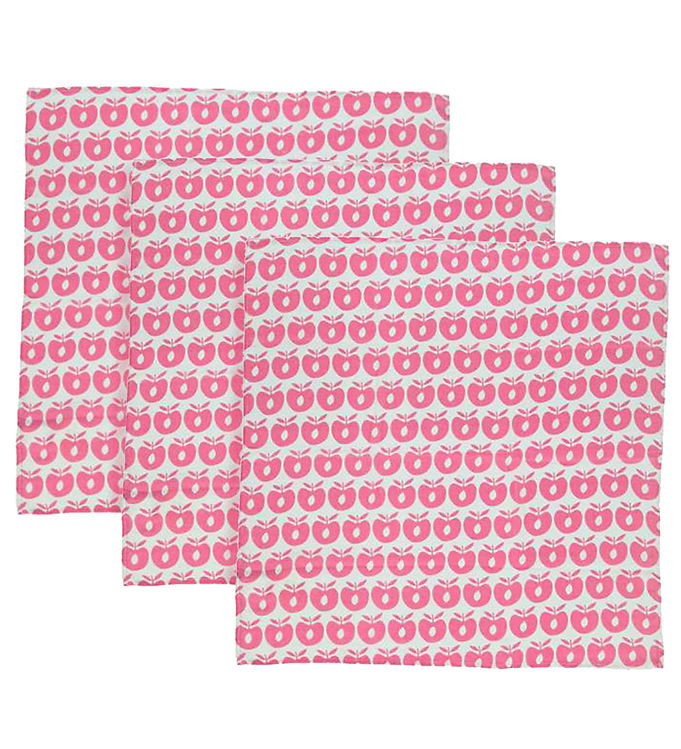Småfolk Stofbleer - 3-pak - 79x79 - Carmine Småfolk Stofbleer - 3-pak - 79x79 - Carmine