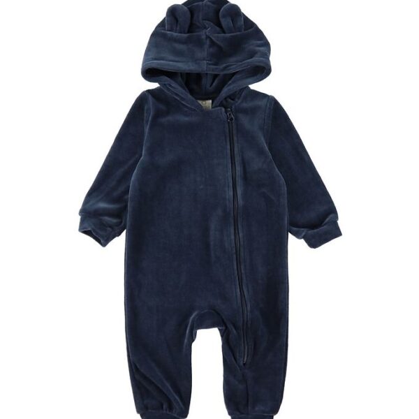 Smallstuff Heldragt - Velour - Blå