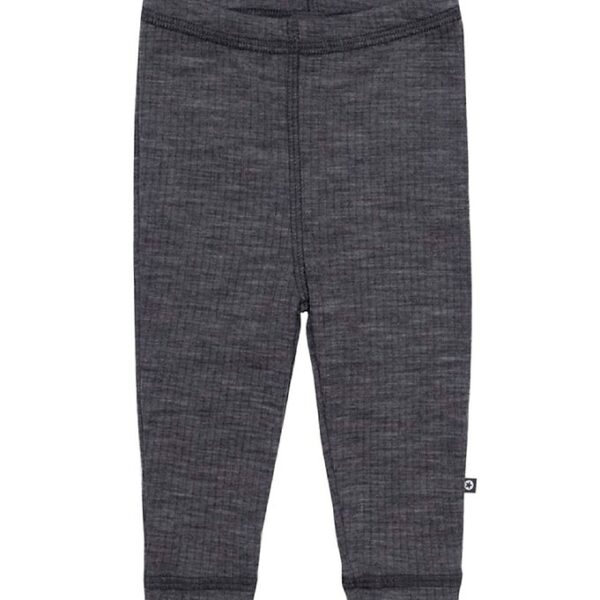 Smallstuff Leggings - Uld - Rib - Dark Grey