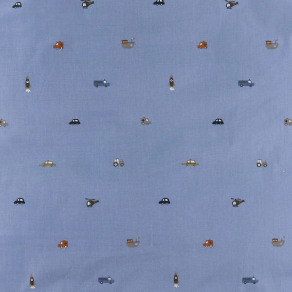 Smallstuff Sengetøj - Baby - Engine - Blå