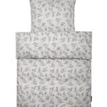 Smallstuff Sengetøj - Junior - Flower Garden - Grey