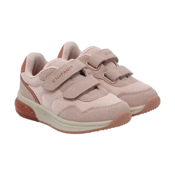 Sneakers Velcro m. Lys - Sepia Rose - 29