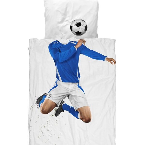Snurk Sengetøj - Voksen - Blå Fodboldspiller