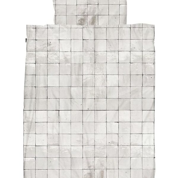 Snurk Sengetøj - Voksen - Tiles Pearl White