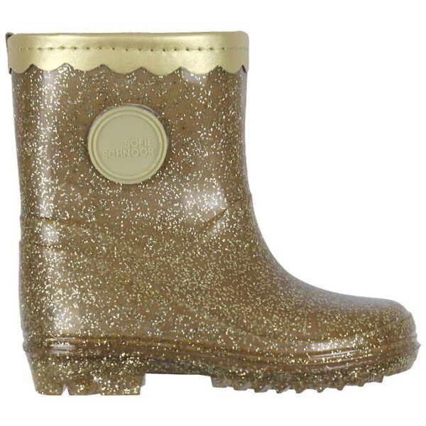 Sofie Schnoor Gummistøvler m. For - Champagne m. Glimmer