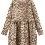 Sofie Schnoor Kjole - Bomuld/Viskose - BerraKB - AOP Beige Leopa