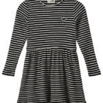 Sofie Schnoor Kjole - Rib - Berrask - Black Striped