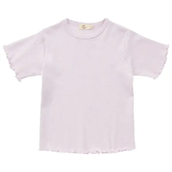 Sommer pointelle t-shirt - LAVENDER - 86