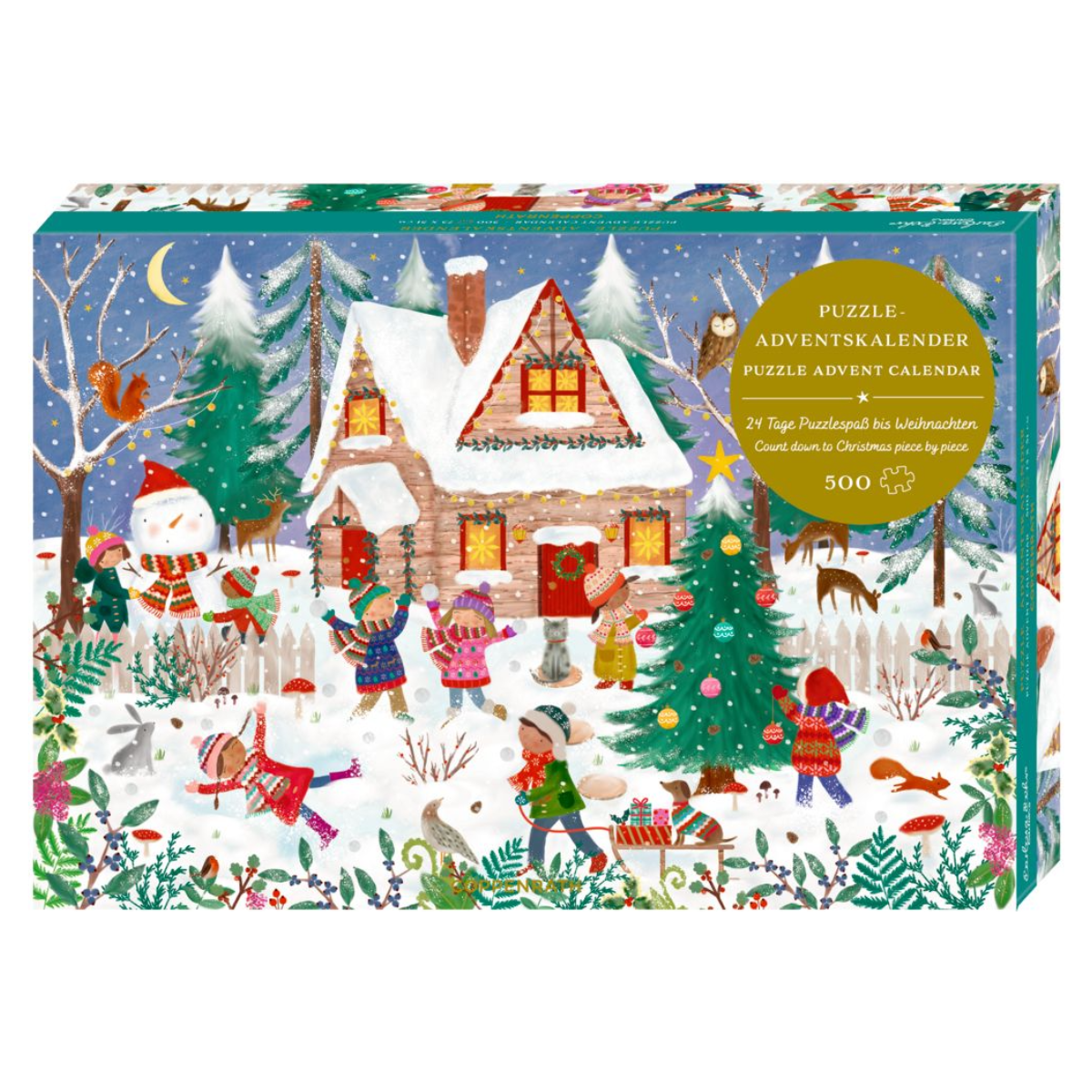 Spiegelburg | Julekalender puslespil - Juleglæde, 500 brikker
