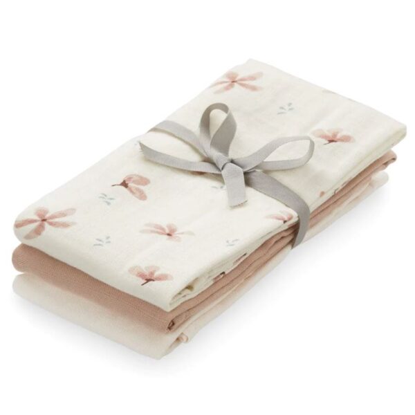 Stofbleer 3 pak Cam Cam Copenhagen - GOTS Mix Windflower Creme, Dusty Rose, Powder