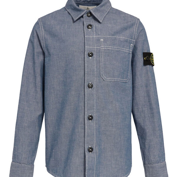 Stone Island Skjorte - Denim - Sky Blue