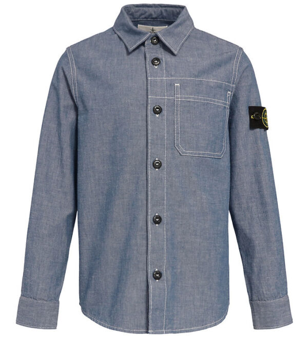 Stone Island Skjorte - Denim - Sky Blue