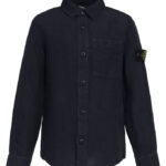 Stone Island Skjorte - Hør - Navy Blue