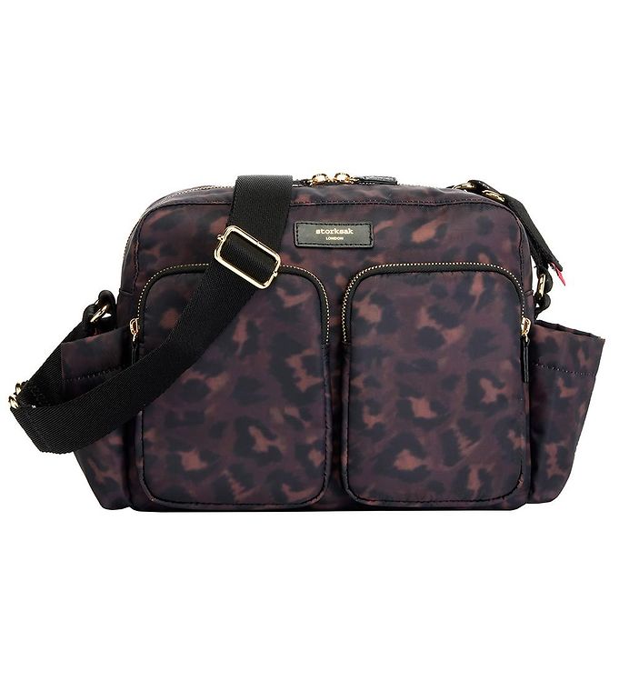 Storksak Barnevognstaske - Black/Leopard Storksak Barnevognstaske - Black/Leopard