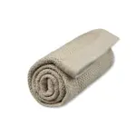 Striktæppe, bomuld - Pebble grey