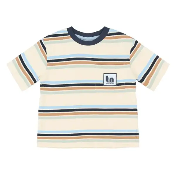 Stuart T-Shirt - Gardenia Striped - 110
