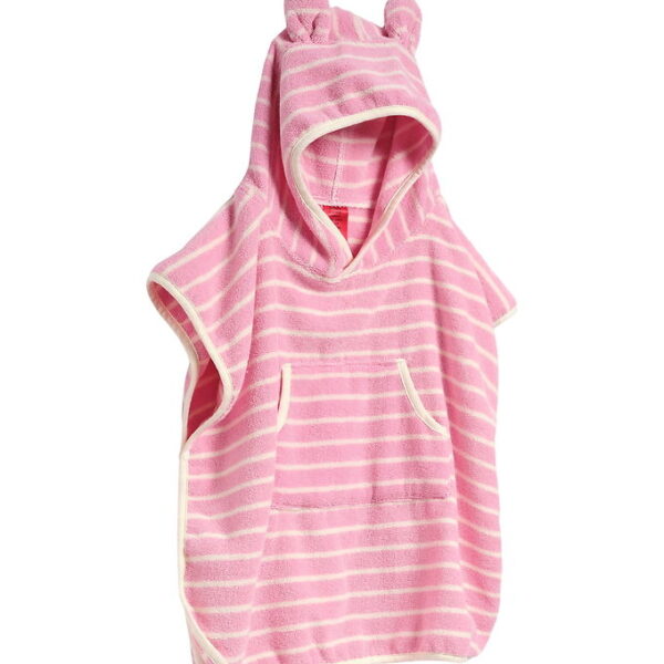 SunnyLife Håndklæde m. Hætte - Cotton Candy/Pink Stripe