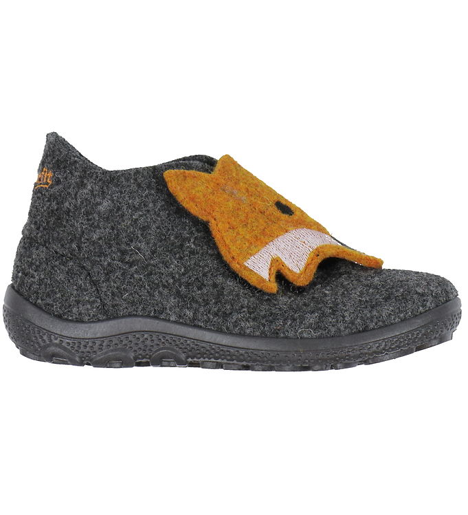 Superfit Hjemmesko - Uld - Grå/Orange