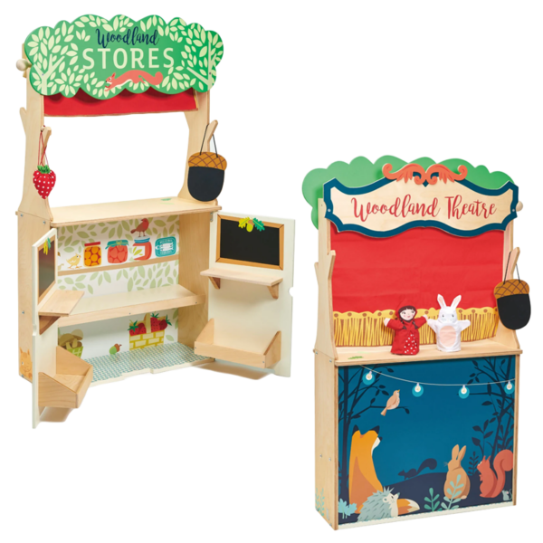 Tender Leaf | 2-i-1 dukketeater og købmandsbutik