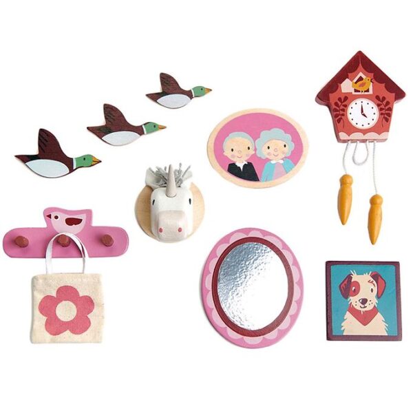Tender Leaf Trælegetøj - Dukkehusmøbler - Vægdekorationer