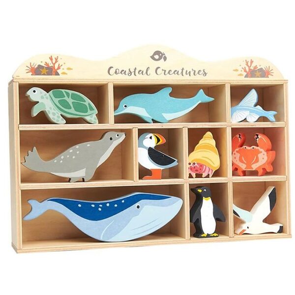 Tender Leaf Trælegetøj - Havdyr - Multifarvet