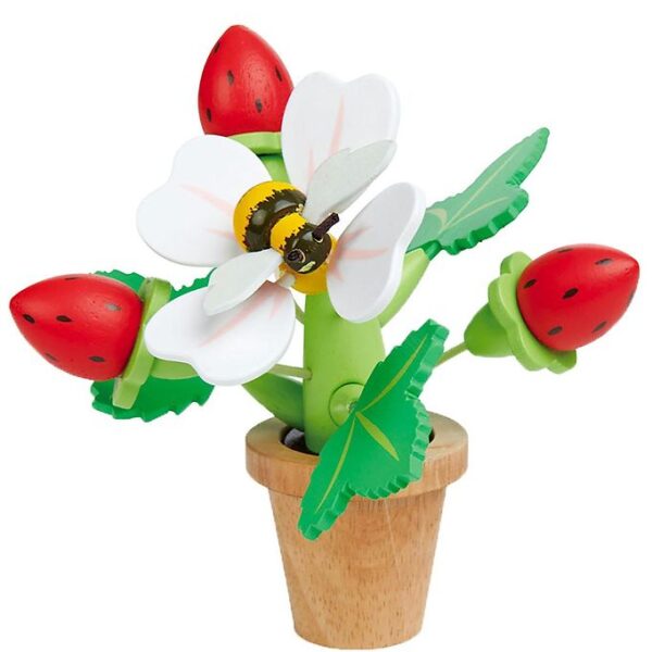 Tender Leaf Trælegetøj - Jordbær I Potte