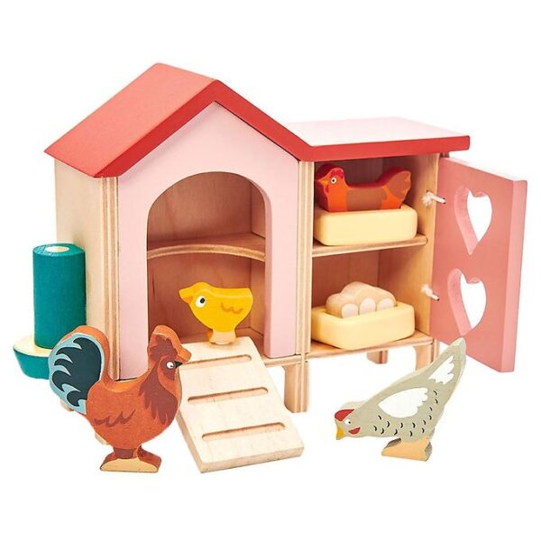 Tender Leaf Trælegetøj - Kæledyrssæt - Dukkehus - Høns