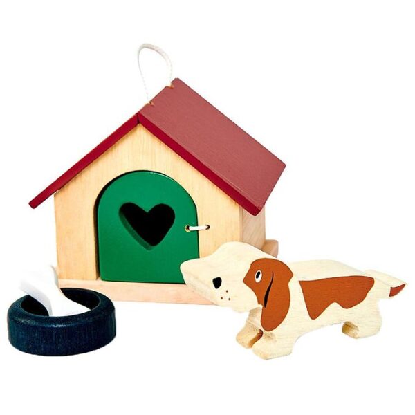 Tender Leaf Trælegetøj - Kæledyrssæt - Dukkehus - Hund