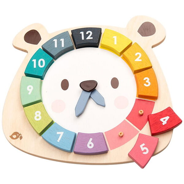 Tender Leaf Trælegetøj - Lær Klokken - Tal og Farver