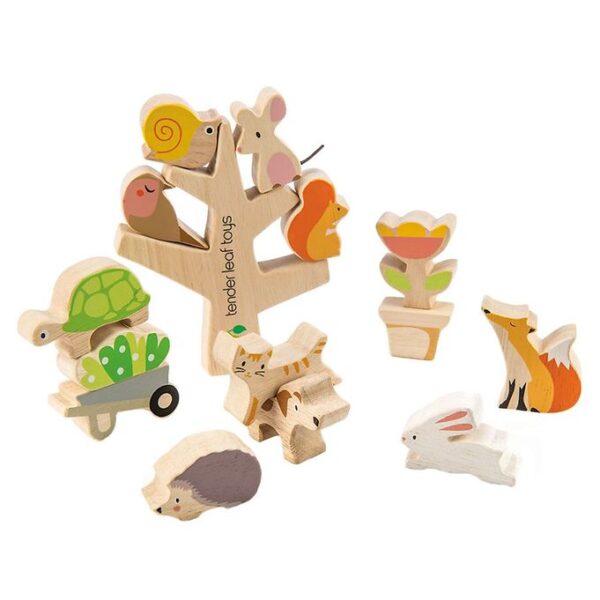 Tender Leaf Trælegetøj - Stabledyr - 16 Dele - Haven