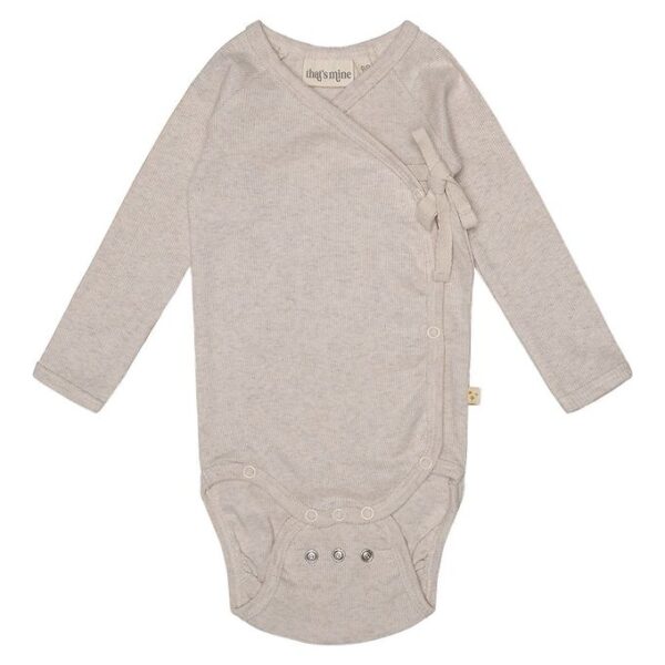 That's Mine Slå-om Body - Becca - Rib - Light Brown Melange