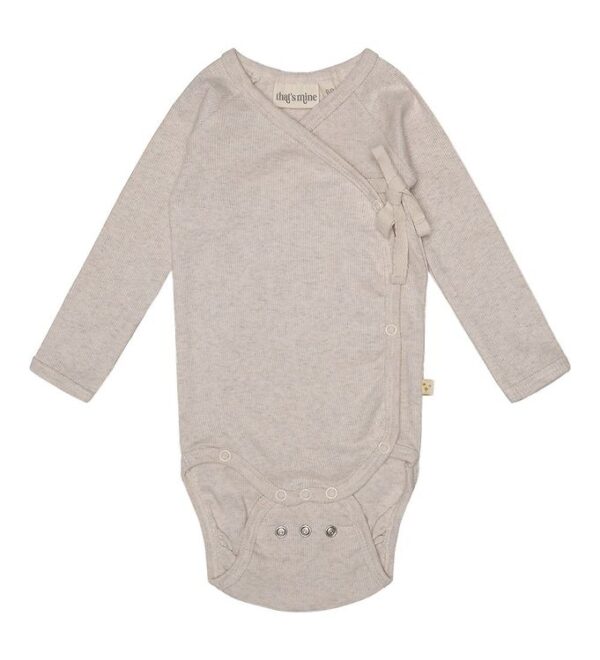 That's Mine Slå-om Body - Becca - Rib - Light Brown Melange