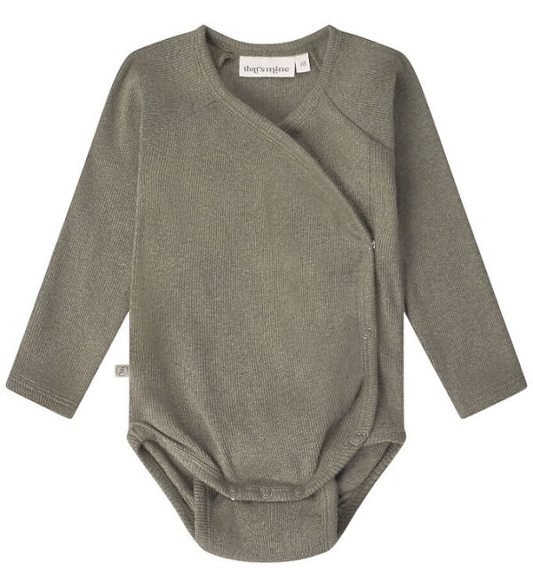 That's Mine Slå-om Body l/æ - Rib - Noos - Cala - Green Melange