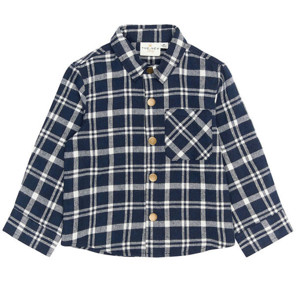 The New Siblings Skjorte - TnstRiggs - Flannel - Navy Blazer Che