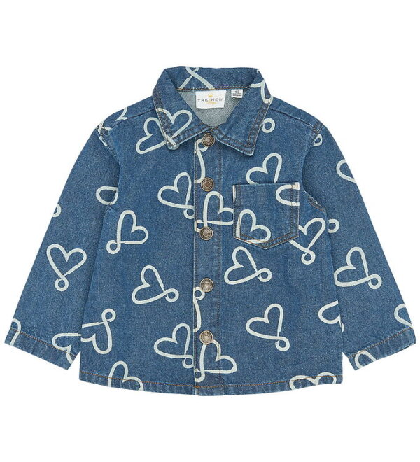 The New Skjorte - TnstShea - Medium Blue Denim AOP