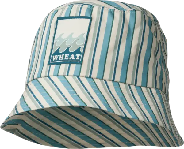 Tilo Badge Bøllehat - Aqua Stripe - 51-52CM Tilo Badge Bøllehat - Aqua Stripe - 51-52CM