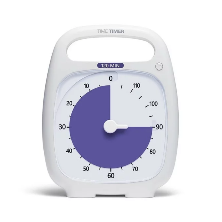 Time Timer PLUS Hvid (14x18 cm.) - 120 min.