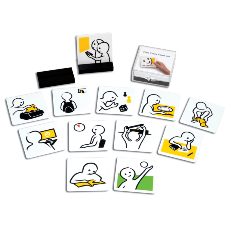Time Timer tilbehør - Piktogram 12 stk., 5 X 5 cm