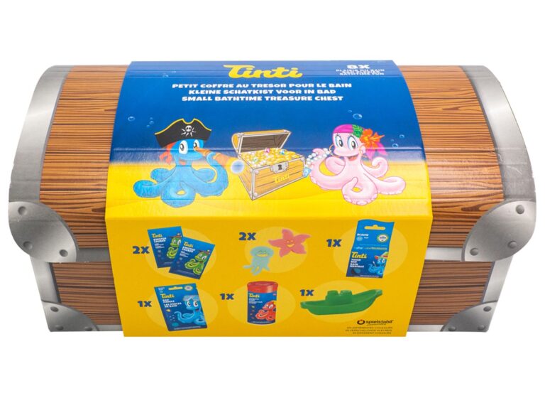 Tinti | Badesjov - Skattekiste med 8 overraskelser