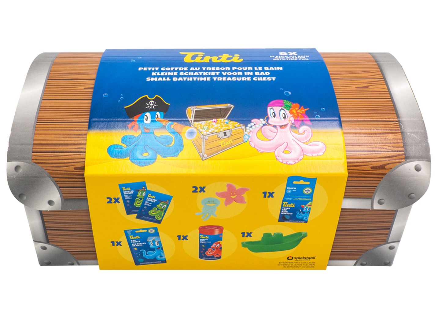 Tinti | Badesjov - Skattekiste med 8 overraskelser