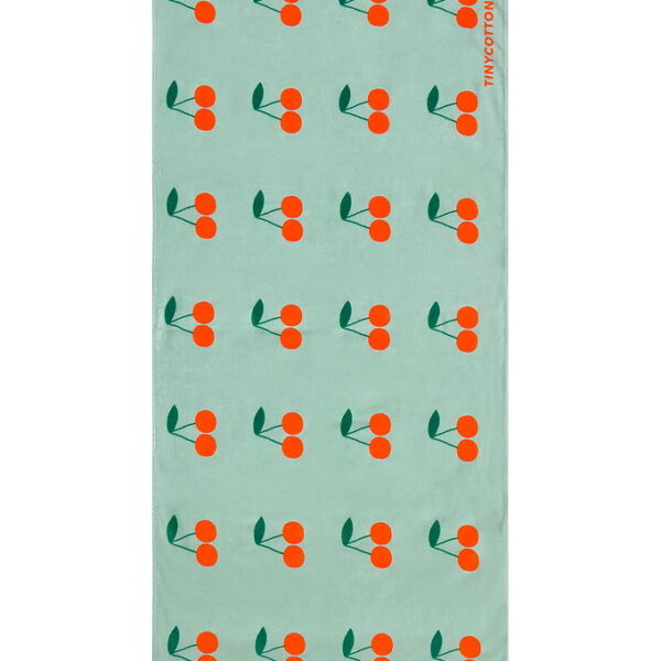 Tiny Cottons Håndklæde - Cherries - Washed Emerald
