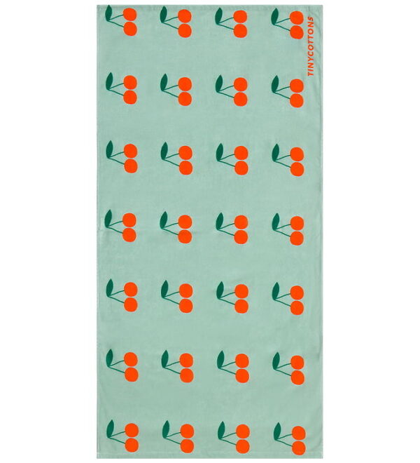 Tiny Cottons Håndklæde - Cherries - Washed Emerald